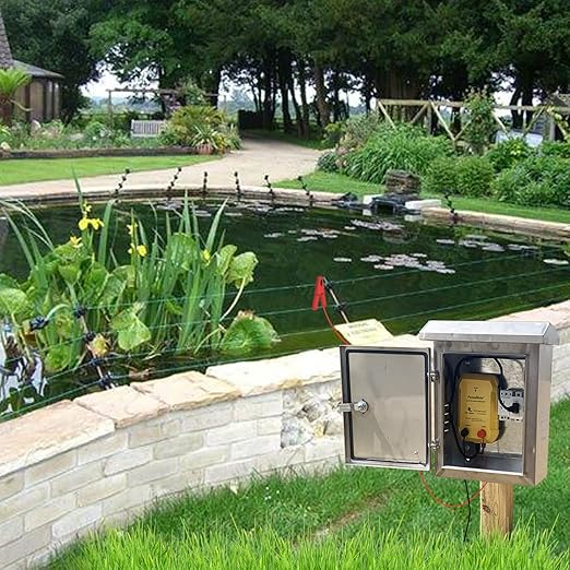 FenceMate AC Powered Electric Fence Charger Output 0.35J up to 7 Miles to Contain Pet, Poultry, Keep Rodent & Nuisance Animals Out, Used in Homestead, Garden, Pond, Orchard Fence Energizer up to 7 kV