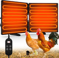 Chicken Coop Heater for Winter, Adjustable Temperature and Time Setting Chicken Heater for Inside Coop, 220W Radiant Heat Large Size Waterproof Chicken Coop Warmer for Outdoor Pet, 22.5'' X 11.2''