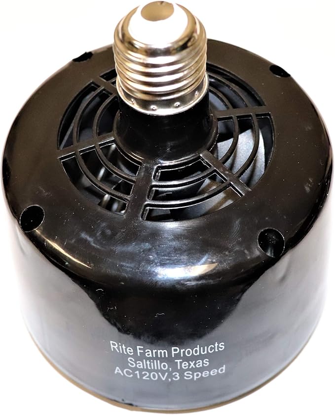 Rite Farm Products 1-2-300 WATT 3 LED Chicken COOP Heater, Fan & Light BARN STALL Pen CAGE Warmer Rabbit