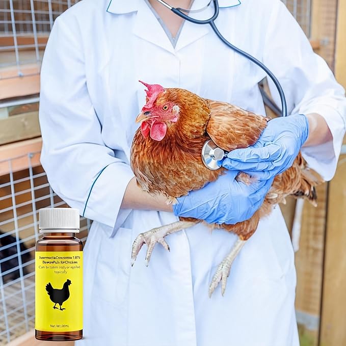 lvermect for Chickens, Chickens forDewormex, Suitable for Chickens, Ducks, and Geese, 30mL