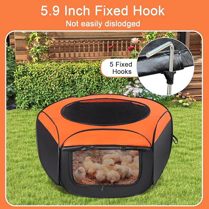 Chicken Brooder Box with Cover,Upgrade Double Door Brooder Box for Chick Starter Kit,Chick Enclosure Tent,Sturdy Baby Chicken Coop for Ducks, Quail, Cats,Dogs,Holds Up to 20 Chicks