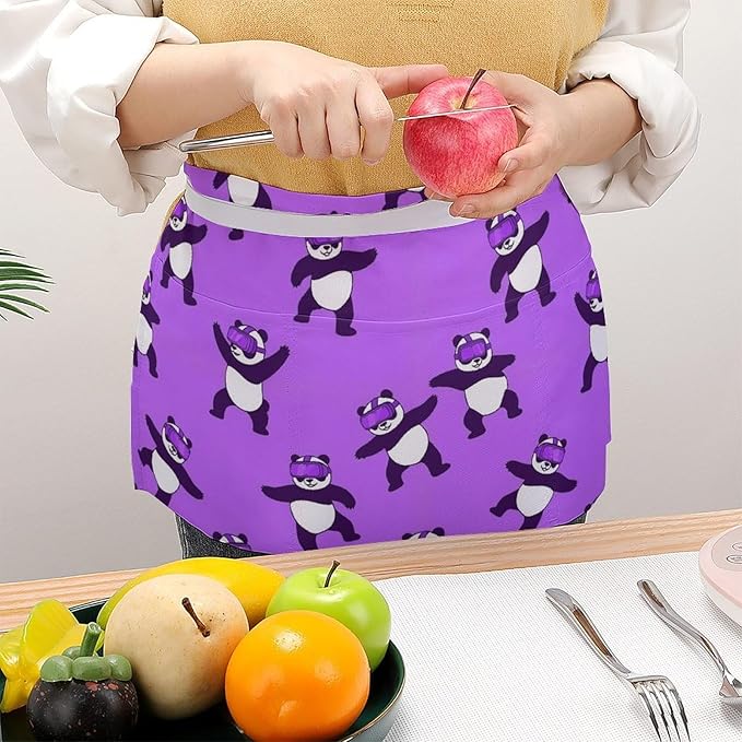 Unisex Half Waiter Waist Short Apron Waterproof Chef Works Waitress Aprons