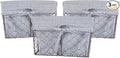 DII Farmhouse Chicken Wire Storage Baskets with Liner, Small, Rustic Black & White Ticking Stripe, 9x7x6", 3 Piece