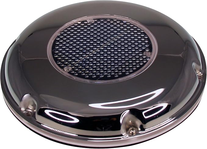 Pactrade Marine Boat 8.5" Solar Powered Stainless Steel Ventilator Fan II for Boat Yacht Camper Home Pontoon