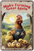 Make Farming Great Again Chicken Coop Signs Rustic Farmhouse Chicken Coop Farmers Market Decor Backyard Poultry Lovers 12x8 Inch