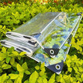 Clear Tarp with Grommet, 5x7ft Heavy Duty Waterproof PVC Transparent Tarpaulin Poly Clear Vinyl Tarp Cover,14Mil Clear Awning Canopy Patio Enclosure,for Home Garden Outdoor