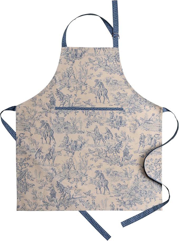 Maison d' Hermine 100% Cotton Apron for women with Pocket Kitchen Chef Apron for Men Cooking Easter Decorations