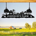 Personalized Farm Sign, Custom Farm Metal Signs Outdoor, Custom Ranch Sign, Customized Family Name Metal Signs for Farms, Ranch, Barn, Farmhouse, Housewarming Rancher Gifts