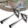 2Pcs All-Steel Hardened Hollow Garden Hoe, Durable Long Handle Weeding Tool for Backyard, Farm Planting, Loosening Soil, Sharp Weed Puller Tool for Gardening