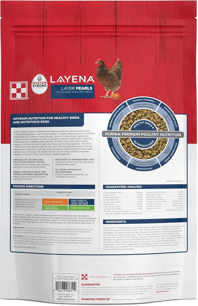 Purina | Layena Pearls Poultry Feed (6 LB)