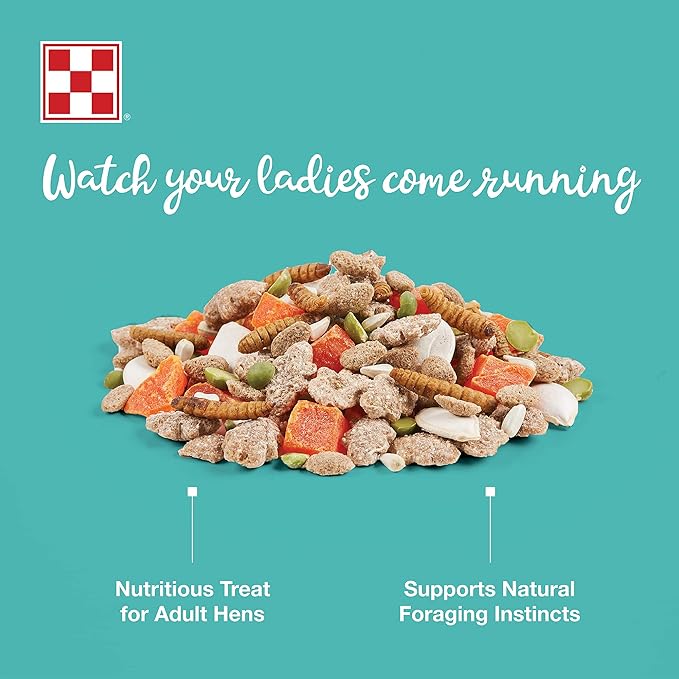 Purina Farm to Flock Protein Blend for Hens | Hen Treats | 7.5 Pound (7.5 LB) Bag