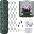 32.8FT x16IN Plant Protectors from Animals,Free-Cut Metal Chicken Wire for Outdoor Plants to Keeping Rabbits Squirrels Chicken Animals Out