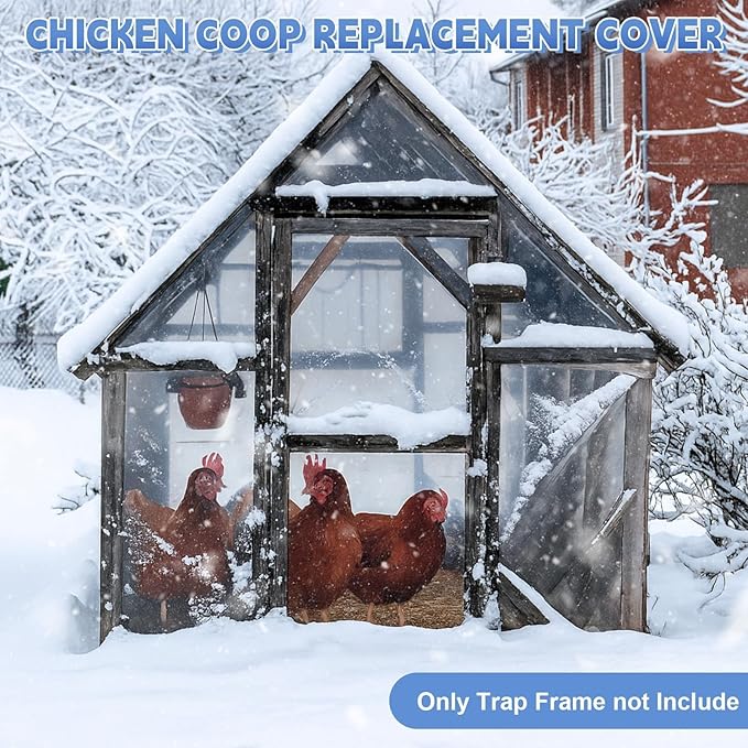Easy Installation Weatherproof Animal Shelter Cover with Triangular Grommets Tie Rope Coops Cover