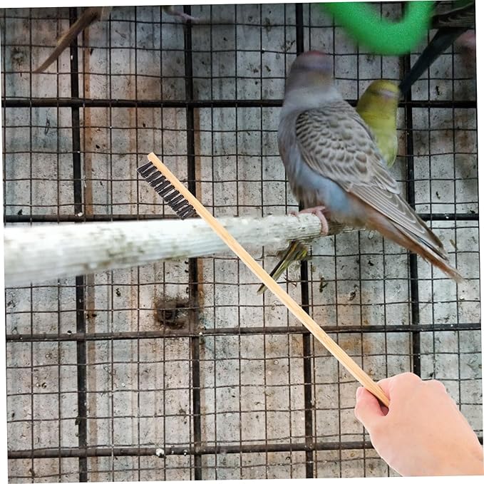 2pcs Bird Cage Cleaning Brush Shovel Set Guinea Pig Bunny Chicken Coop Reptile Cage Accessory Pet Bird Small Animal Garden Cleaning Tool
