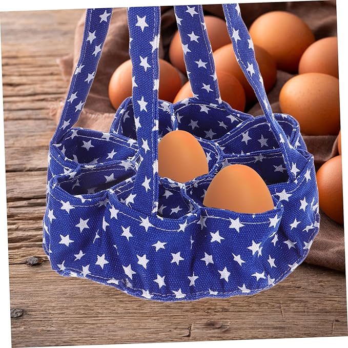 PRETYZOOM 9bags Egg Collecting Basket Chicken Egg Pouch Storage Bag Apron for Collecting Multi-pockets for Fresh