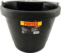Fortex Flat Side Feed Bucket for Horses, 18-Quart