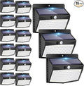 Solar Outdoor Lights, [138 LED/15 Packs] Solar Motion Sensor Security Lights with 3 Lighting Modes Wall Lights Waterproof Solar Powered Lights for Garden Fence Yard Deck Garage
