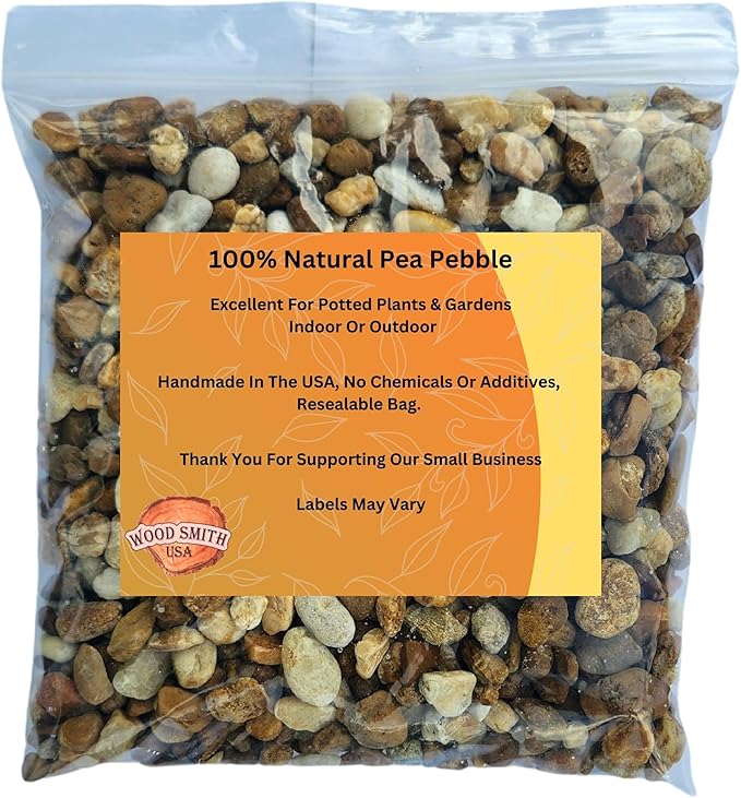 Versatile River Rocks & Garden Stones for Outdoor Landscaping - Ideal Decorative Rocks for Plants Indoor & Outdoor, Pea Pebbles, Landscaping Stones. 1 Quart