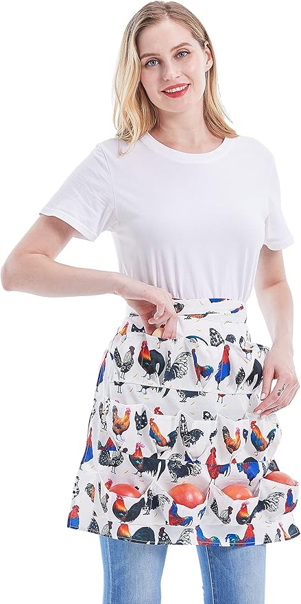 Nanxson Egg Collecting Apron Egg Gathering Apron with 12 Deep Pockets for Hense Duck Goose Eggs CF3136