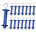 15 Pack Electric Fence Insulated Plastic gate Handle with Internal Spring and Double Ring end, Blue，for Electric Fence Gate Livestock Fence Agricultural Fencing and Pasture