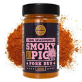 Smoky Pig BBQ Pork Rub - 100% Natural Seasoning - Perfect Blend Of Spices For Smoky BBQ And Grill Pork Dishes - Large Jar (220g)