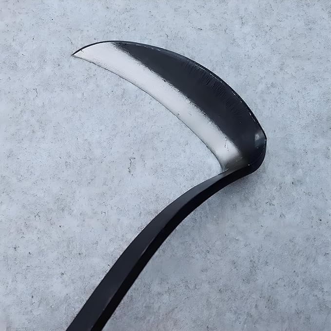 Japanese Gardening Sickle Tool,Hand Hoe,Weeding Sickle Hoe,Weed Remover Tool,Very Sharp Blade,with Soft Sleeve Handle,Weed Puller Tool for Cultivating and Planting,Quick Work