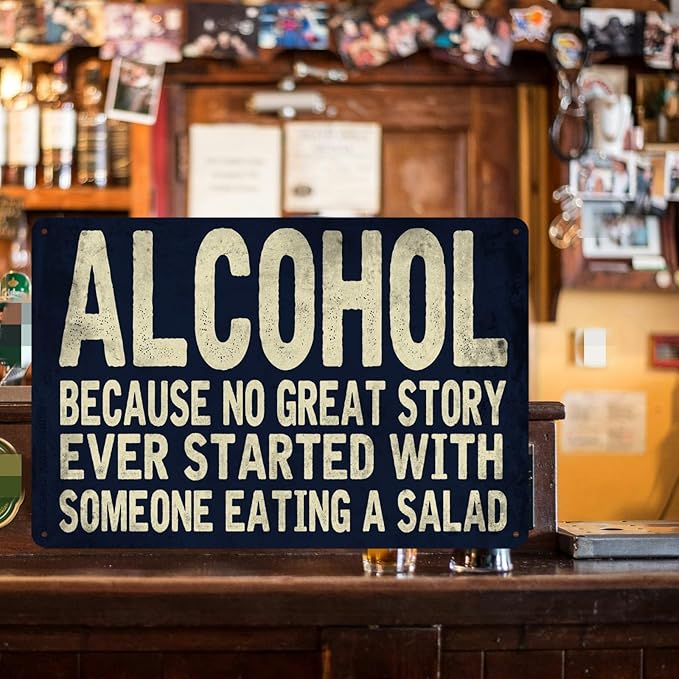 Bar Signs For Home Bar Funny Signs Man Cave Sign Vintage Alcohol Metal Tin Signs Beer Signs For Man Cave Basement Decor Accessories Garage Signs Bar Pictures Wall Decor Garage Decortion For Men 8x12 Inch
