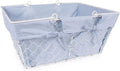 DII Farmhouse Chicken Wire Egg Basket, Storage Baskets with Liner, Denim, 16x12x7.88"