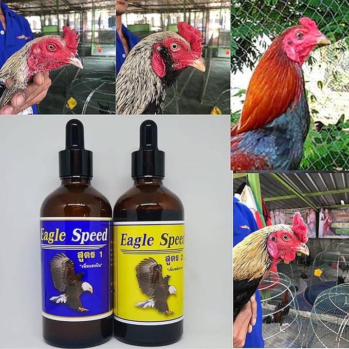 Speed Super Nano Drop 35 ML. Essential Amino Acids Rooster Booster Vitamins Chicken Supplement for Fast Proven Recovery Body & Energy, Blood Care Build Muscles Feed Poultry Hen Food