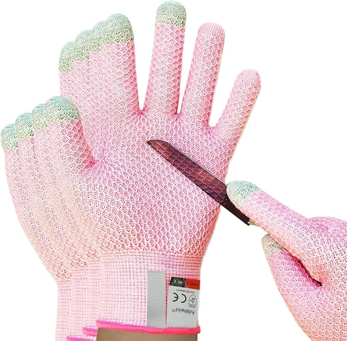 Fullsheild Cut Resistant Gloves Food Grade Level 5 Protection for Kitchen Anti Cut Gloves for Meat Cutting Woodworking