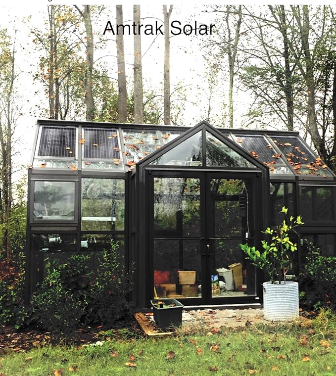 Amtrak Solar Powerful 100-Watt Solar Attic Fan Quietly Cools, Ventilate, Exhaust Your House, Garage, Greenhouse, Chicken Coop or RV Waterproof Plug & Play (Two Fans)
