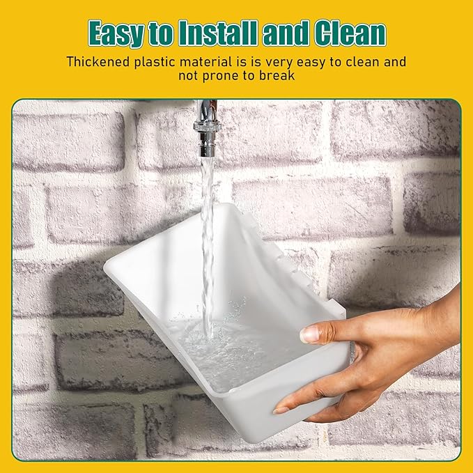 2 Pack Chicken Feeder Waterer,2.5 Quart Hanging Chicken Feeder Trough with Hooks Versatile Feeding Container for Chicken Duck Goose Rabbit Duck Feeder Poultry and Livestock Water Trough（White）