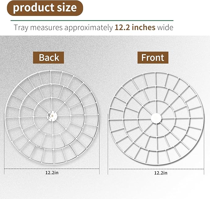 48 Slot Small Egg Turner Trays Compatible with Nurture Right 360 Incubator Turner Tray for Small (Quail/Bird), Egg Rotating Tray -Egg Turning Rack Easy Use