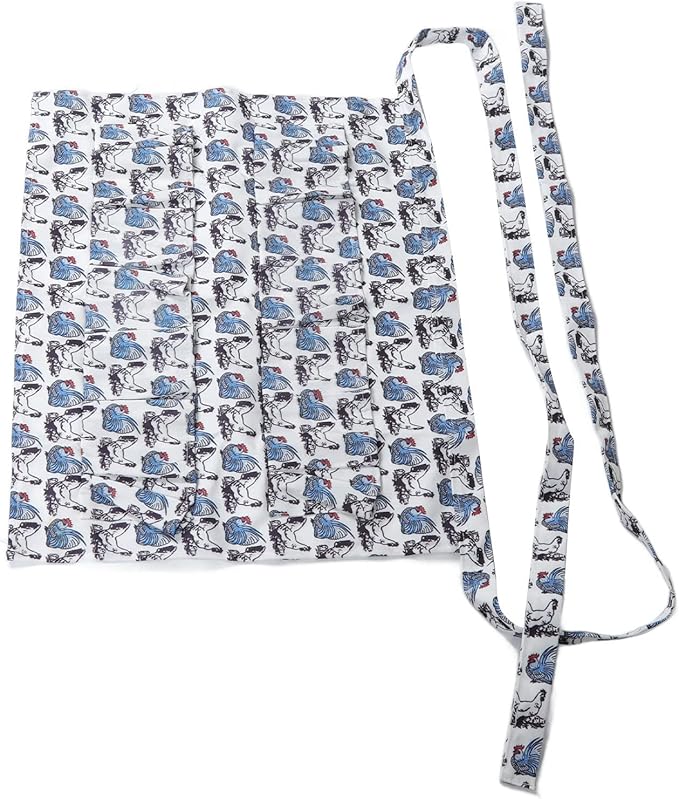 Egg Collecting Apron with 12 Pockets | Convenient Chicken Duck Goose Egg Gathering | Farm & Kitchen Apron for Adults | Sturdy Cloth Material, 160g Weight (Type 1)