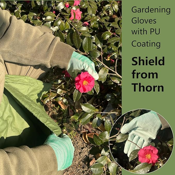 Adjustable Garden Apron with Storage Pouch for Harvesting, Fruit Picking, Vegetables, Hands-Free Design