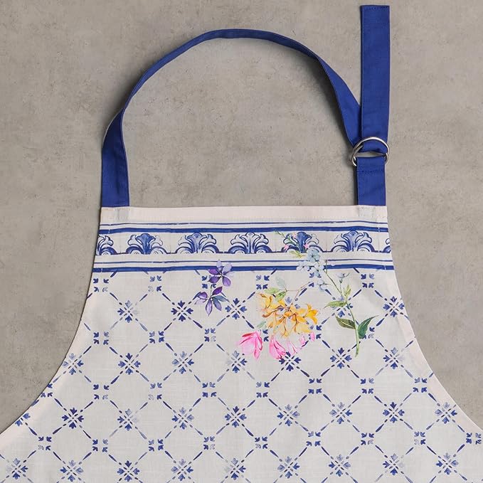 Maison d' Hermine 100% Cotton Apron for women with Pocket Kitchen Chef Apron for Men Cooking Easter Decorations