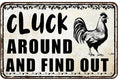 Funny Chicken Signs Chicken Coop Accessories Rooster Decorations Chicken Gifts Stuff For Farmhouse Garden Decor 8 x 12 Inch
