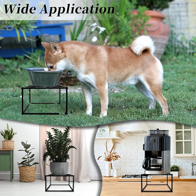 2Pcs Metal Stand for Chicken Feeder Waterer Heavy Duty Chicken Water Feeder Stand Holder with 4 Legs Iron Chicken Waterer Bucket Barrel Stand Rectangular Support Rack for Coop Poultry Indoor Outdoor