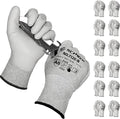 Schwer 180 Pairs Cut Resistant Gloves ANSI A6/A7 (Send Randomly) CR7120 Cut Proof Work Gloves, Touchscreen, for Men and Women Used for Woodworking, Glass Cutting, Construction, Car Repair, XL