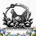 Custom Chicken Coop Metal Sign, Personalized Chicken Coop Sign for Outside, Custom Metal Hen House Farm Signs, Chickens Hen House Farmhouse Wall Art Decor