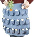 Egg Collection Apron with 18 Pockets for Gathering Chicken Duck Goose Eggs Apron Fresh Eggs Egg Collecting (LA026)