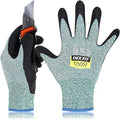DEX FIT Level 5 Cut Resistant Gloves Cru553, 3D-Comfort Fit, Firm Grip, Thin & Lightweight, Touch-Screen Compatible, Durable, Breathable & Cool, Machine Washable; Green XS (6) 1 Pair