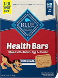 Blue Buffalo Health Bars Natural Crunchy Dog Treats Biscuits Bacon, Egg & Cheese 48-oz box