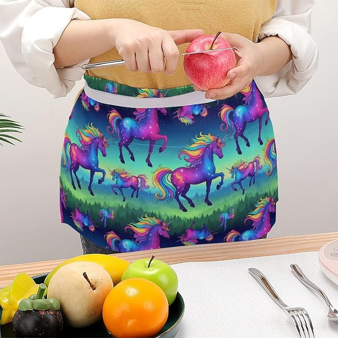 Server Waitress Waist Apron Cooking Kitchen Restaurant Aprons for Women Men