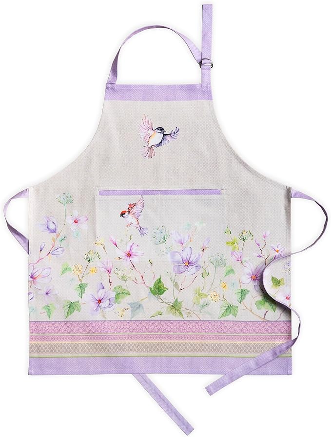 Maison d' Hermine 100% Cotton Apron for women with Pocket Kitchen Chef Apron for Men Cooking Easter Decorations