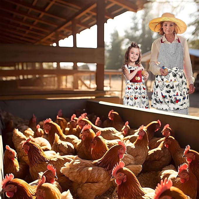Egg Apron,Egg Collecting Apron for Chicken Duck Goose Eggs,Chicken Egg Apron for Housewife Farmhouse Kitchen Restaurant