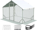 Quictent Advanced Series 6.6x9 ft Metal Chicken Coop Run with Side Hardware Cloth, Large Walk-in Outdoor Poultry Cage Heavy Duty Predator Proof Hen Duck Rabbit Farm Pen House, Waterproof Anti-UV Cover