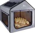 Brooder Box for Chick, 29"x29"x29" X-Large Chicken Brooder for 15-20 Chicks, Breathable Mesh Ventilation, Waterproof Removable Bottom Mat, Assembly Required, Easy Set up