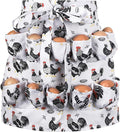 Egg Collecting Apron, 12 Pouches Chicken Egg Apron, Farmhouse Aprons for Chicken, Duck, Goose, Bird, Various Poultry Collection Parent-Child Activities