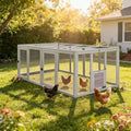 Aivituvin Chicken Coop Run Extension Rabbit Enclosure Outdoor Duck Hen Playpen